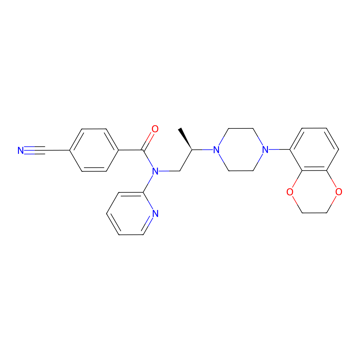Lecozotan molecular structure, CAS 434283-16-6