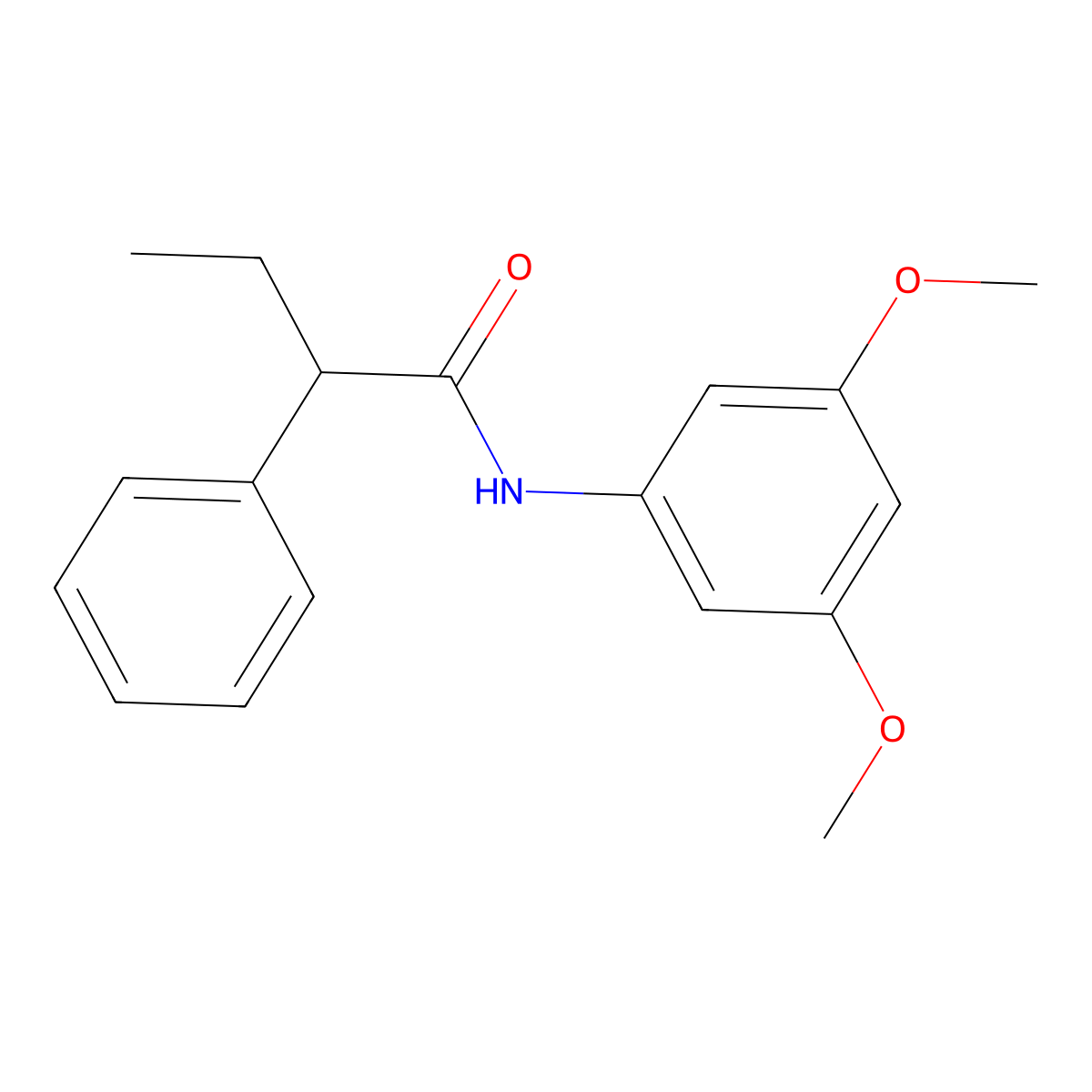 N-(3,5-dimethoxyphenyl)-2-phenylbutanamide molecular structure, CAS 434286-76-7