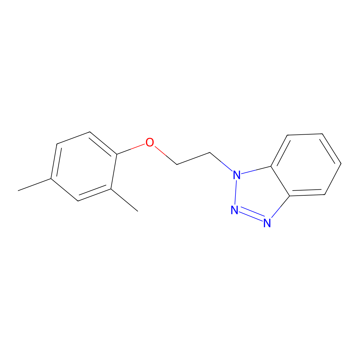 1-[2-(2,4-Dimethylphenoxy)ethyl]benzotriazole molecular structure, CAS 434286-89-2