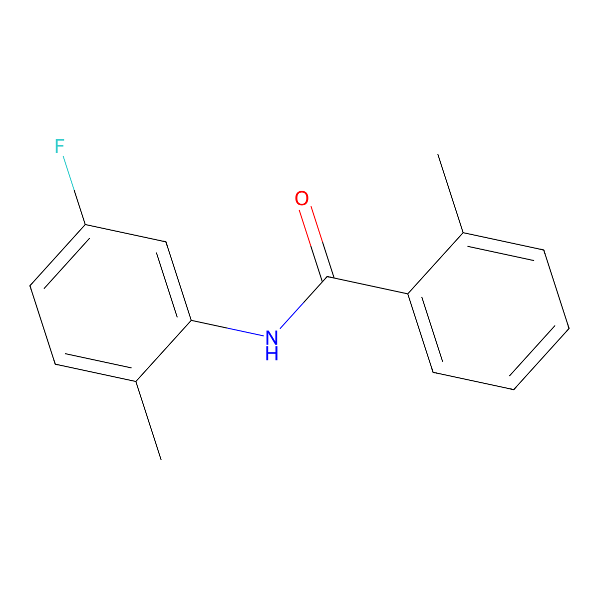N-(5-fluoro-2-methylphenyl)-2-methylbenzamide molecular structure, CAS 434295-43-9