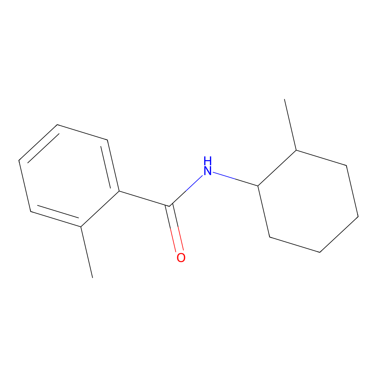 2-methyl-N-(2-methylcyclohexyl)benzamide molecular structure, CAS 434298-41-6