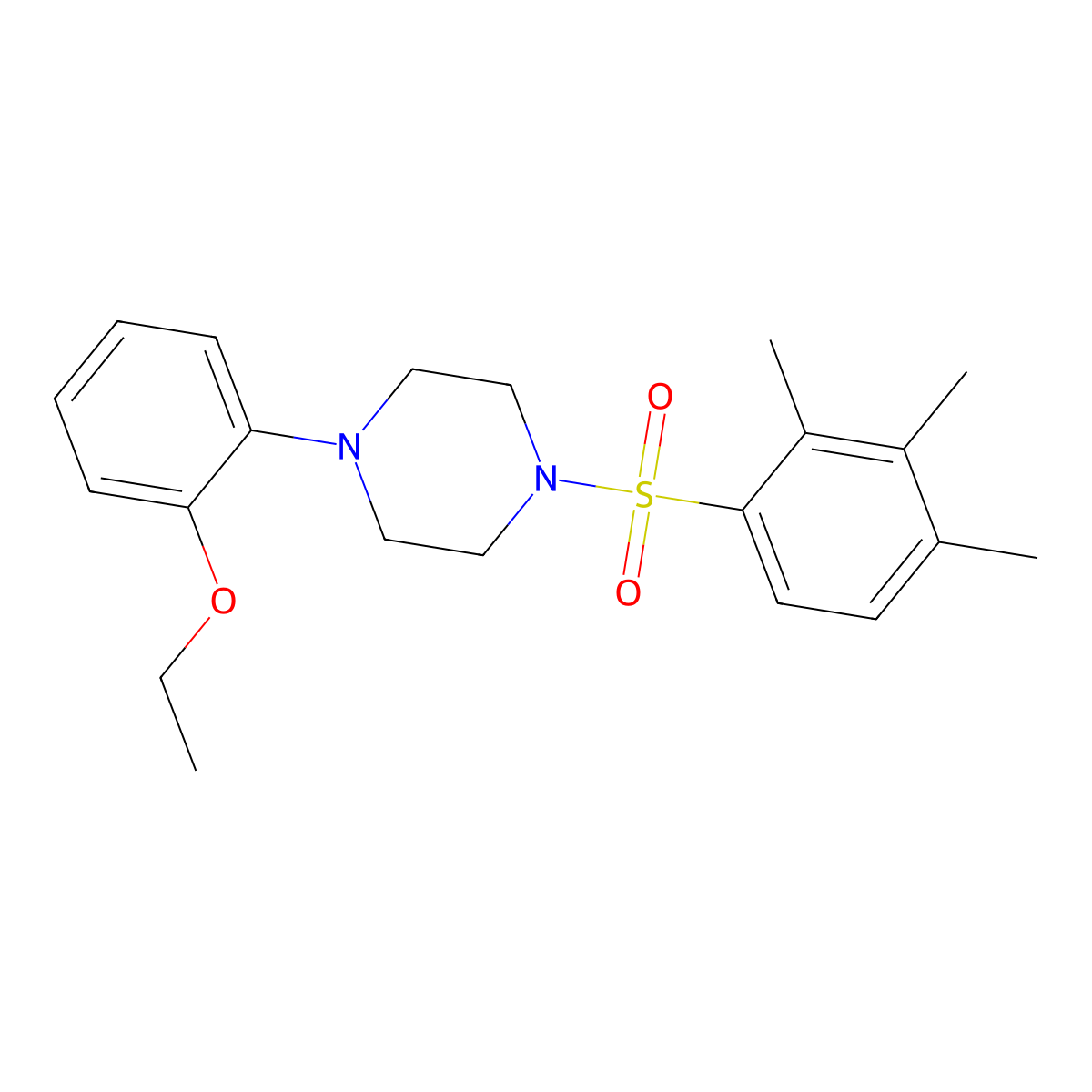 1-(2-Ethoxyphenyl)-4-(2,3,4-trimethylbenzenesulfonyl)piperazine molecular structure, CAS 434301-65-2