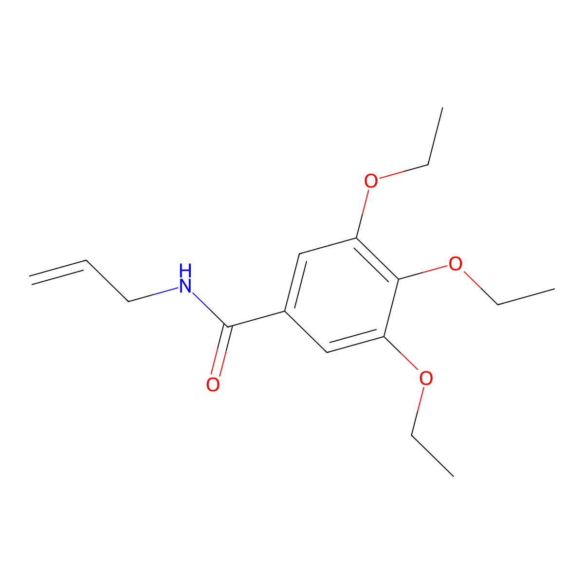 N-allyl-3,4,5-triethoxybenzamide molecular structure, CAS 434301-73-2