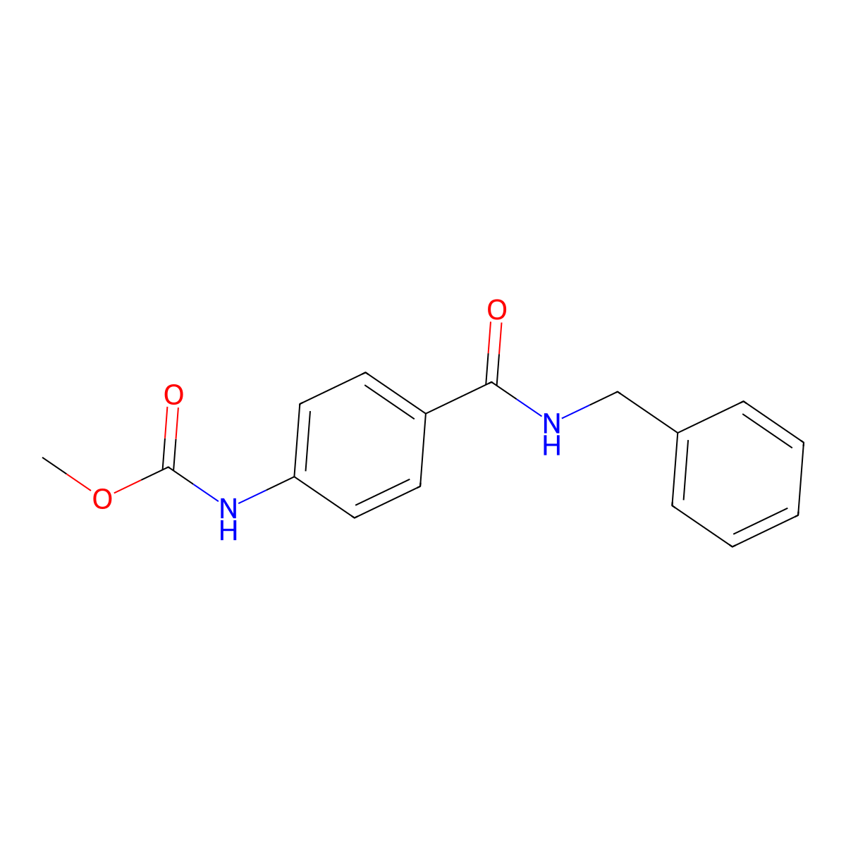 Methyl (4-(benzylcarbamoyl)phenyl)carbamate molecular structure, CAS 434306-57-7