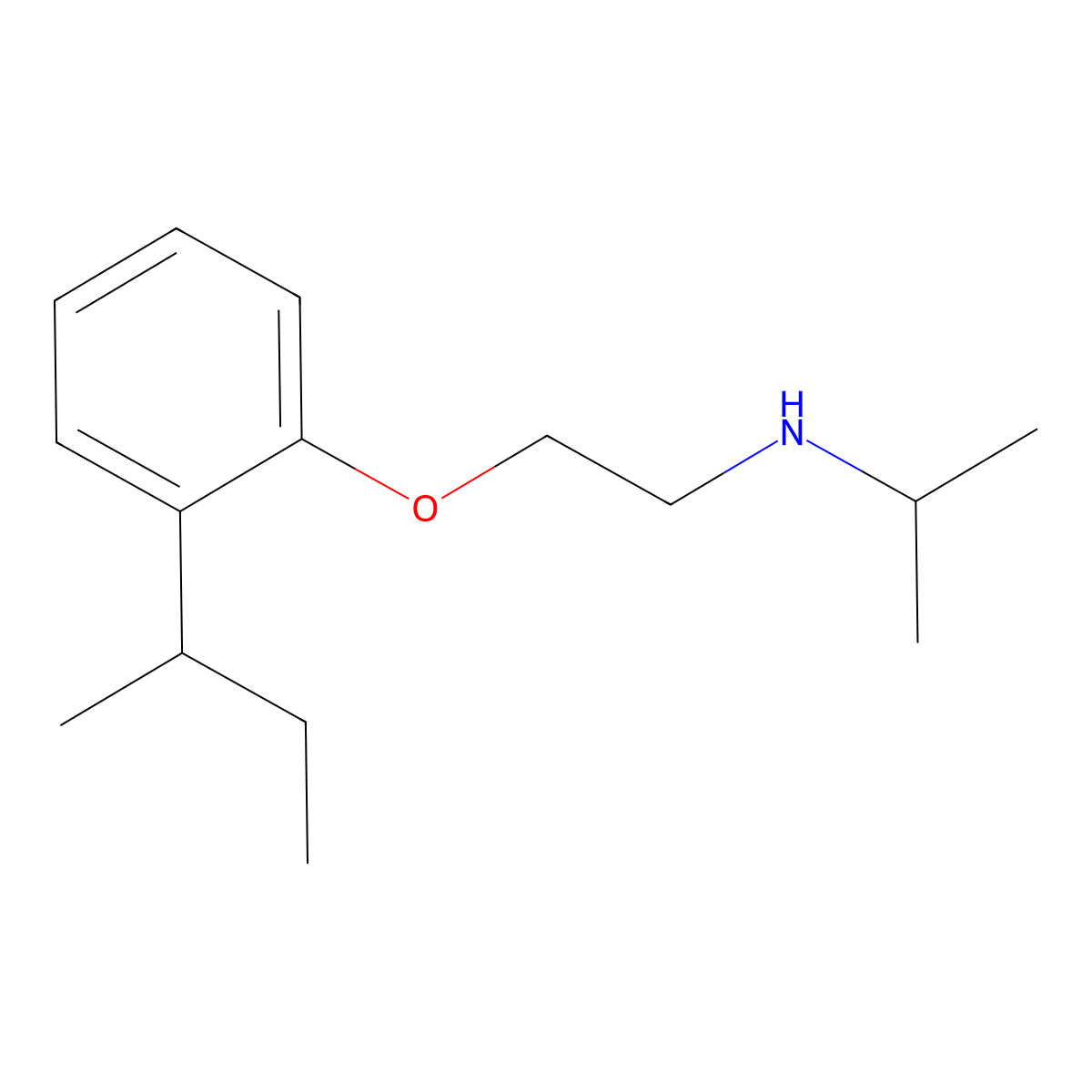 N-{2-[2-(Sec-butyl)phenoxy]ethyl}-2-propanamine molecular structure, CAS 434310-23-3