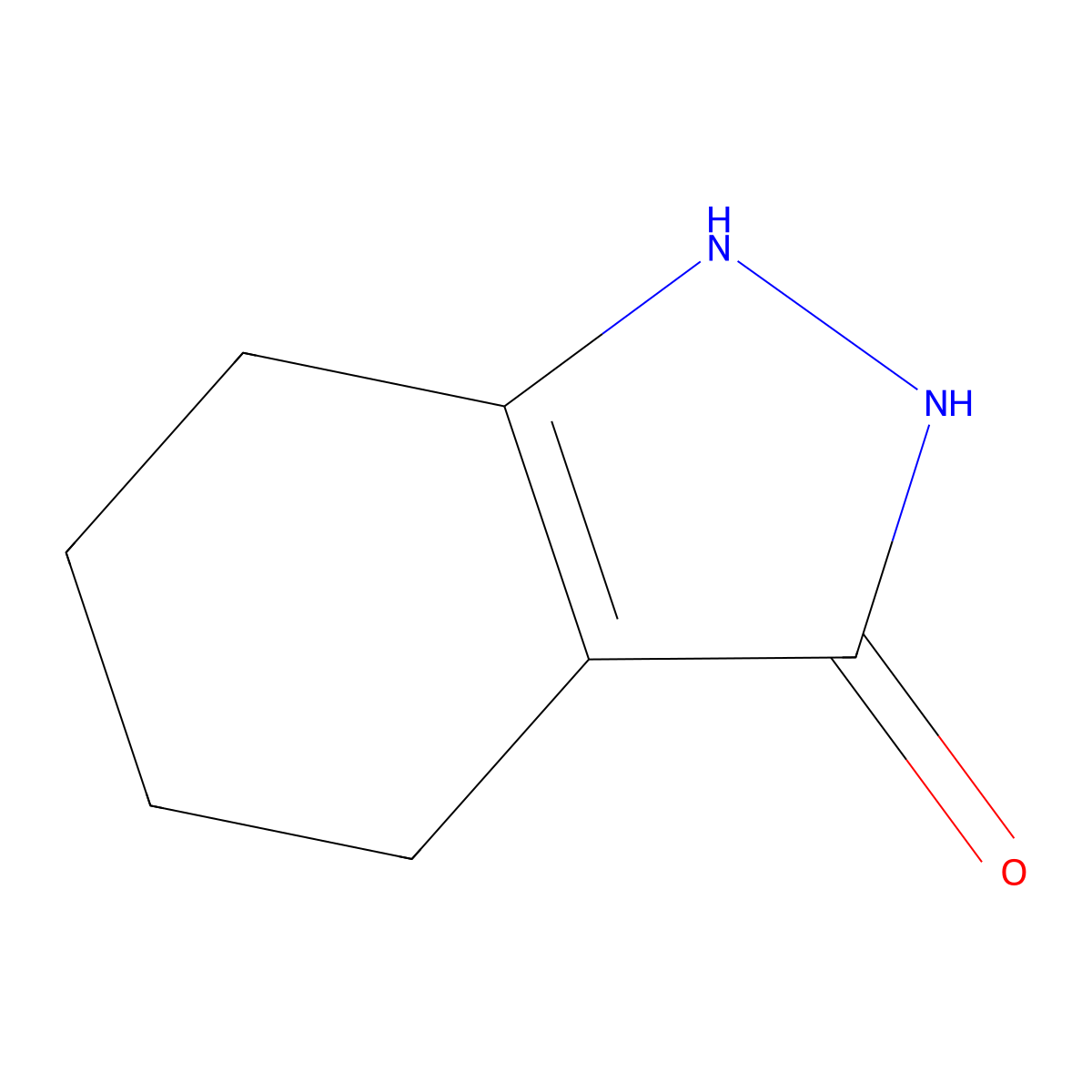 4,5,6,7-Tetrahydro-2H-indazol-3-ol molecular structure, CAS 4344-73-4