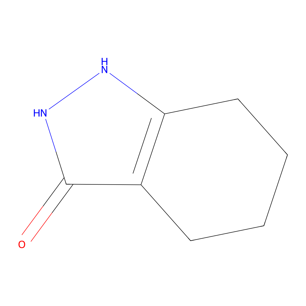4,5,6,7-Tetrahydro-2H-indazol-3-ol molecular structure, CAS 4344-73-4
