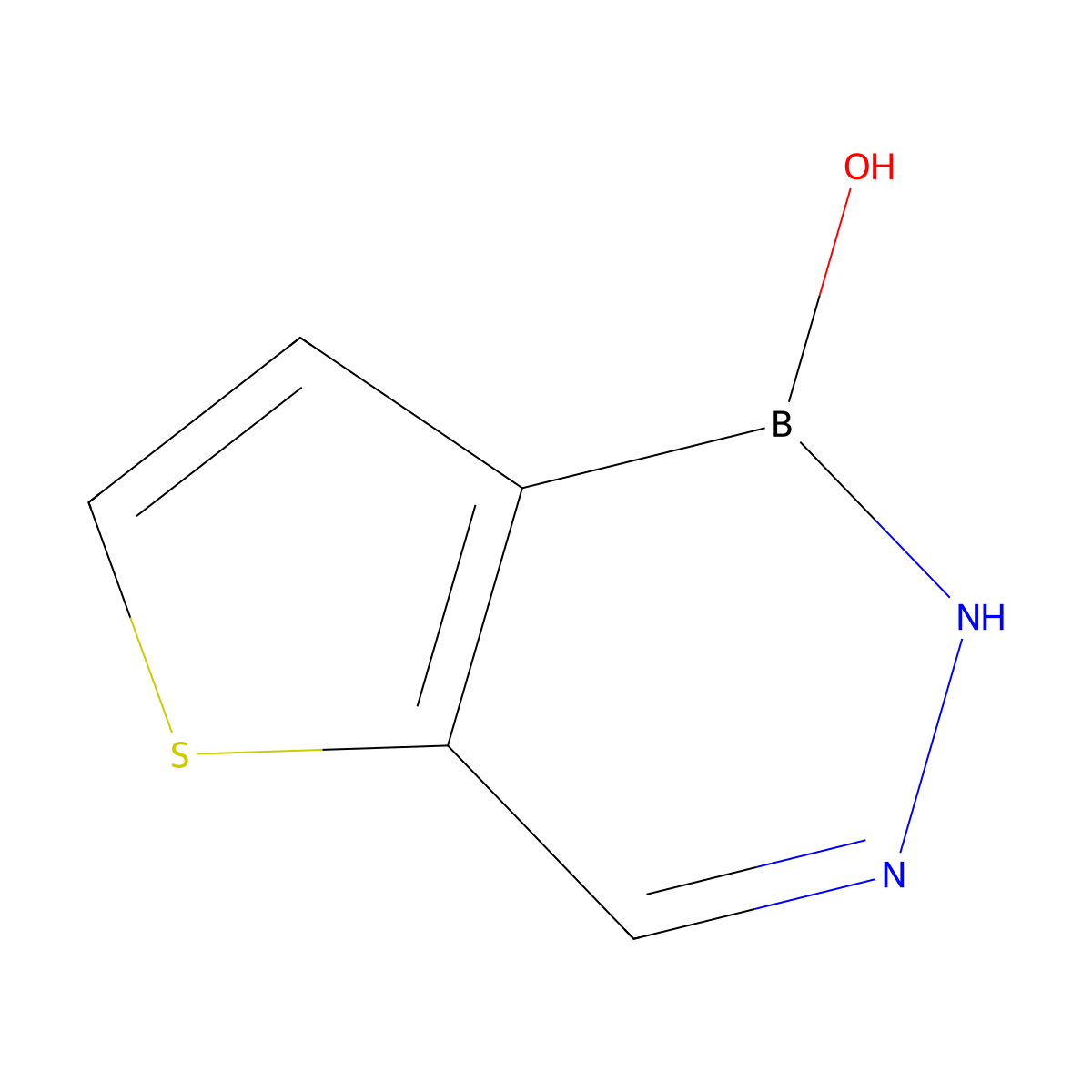 thieno[3,2-d][1,2,3]diazaborinin-1(2H)-ol molecular structure, CAS 4347-35-7