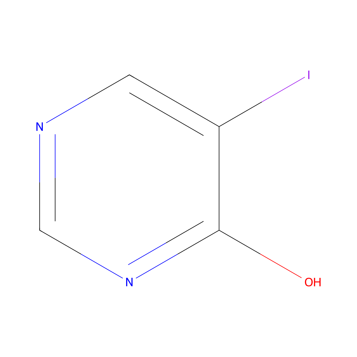5-Iodopyrimidin-4-ol molecular structure, CAS 4349-07-9