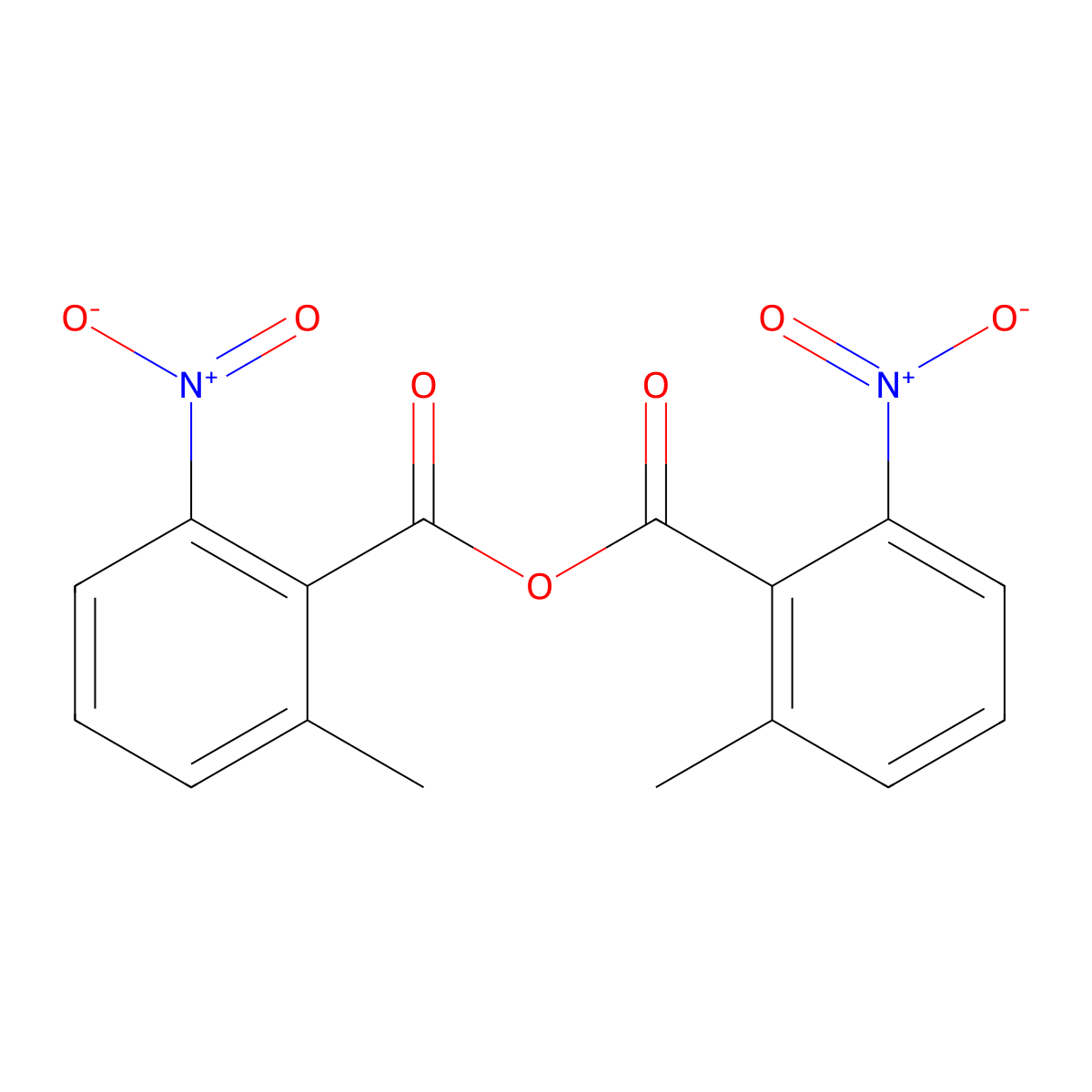 2-Methyl-6-nitrobenzoic anhydride molecular structure, CAS 434935-69-0