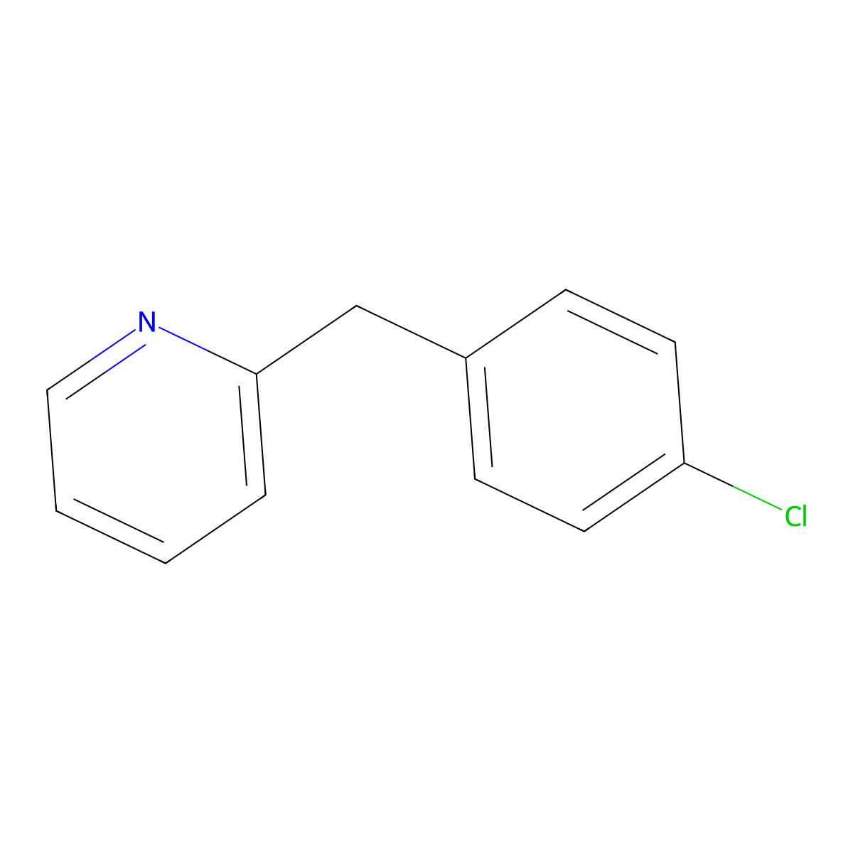 2-(4'-Chlorobenzyl)pyridine molecular structure, CAS 4350-41-8