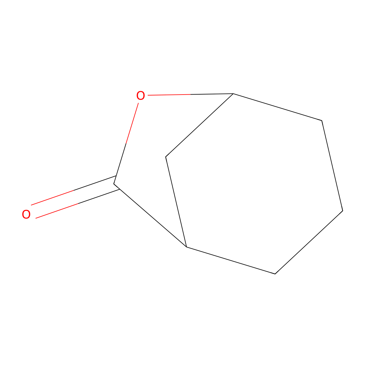 6-Oxabicyclo(3.2.1)octan-7-one molecular structure, CAS 4350-83-8