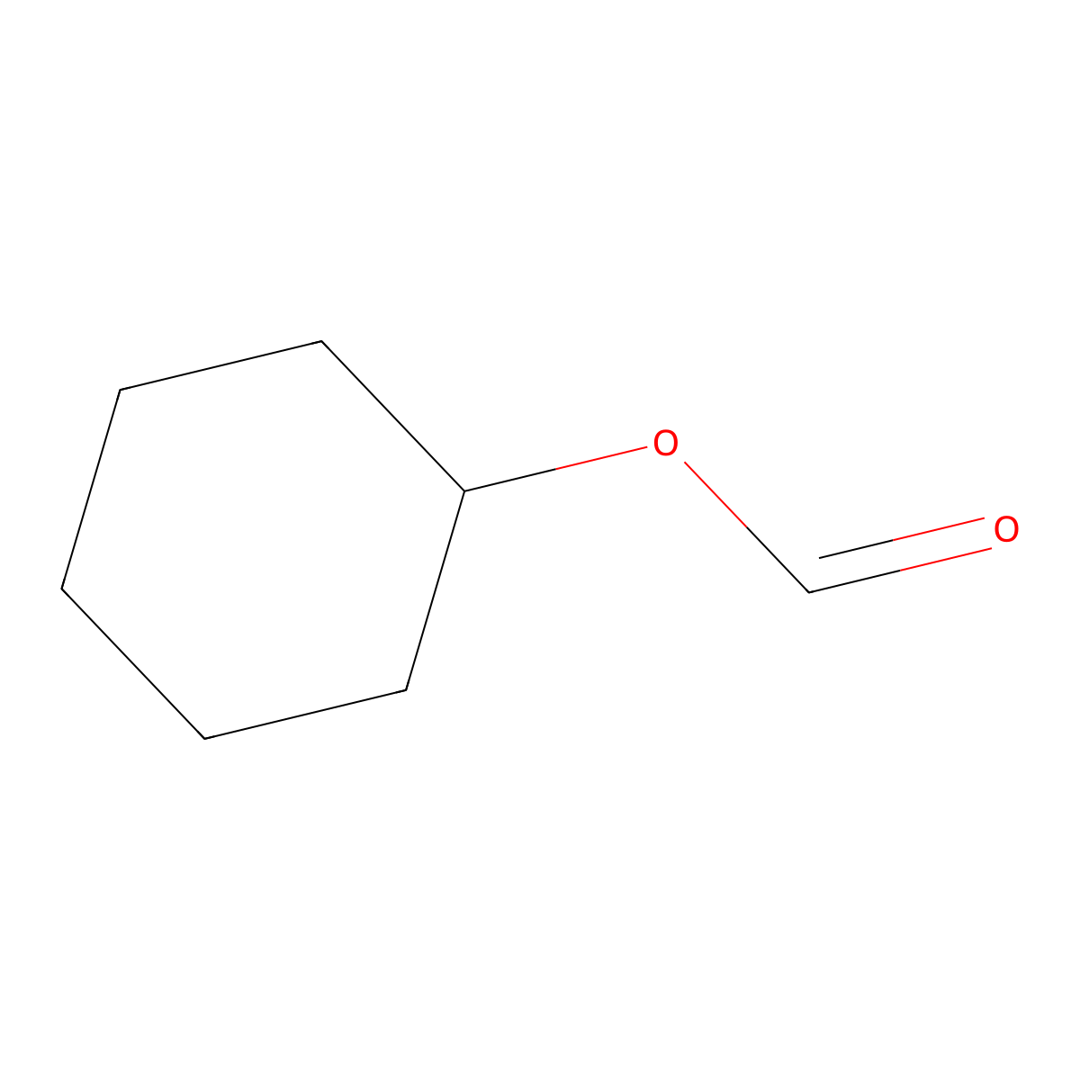 Cyclohexyl formate molecular structure, CAS 4351-54-6