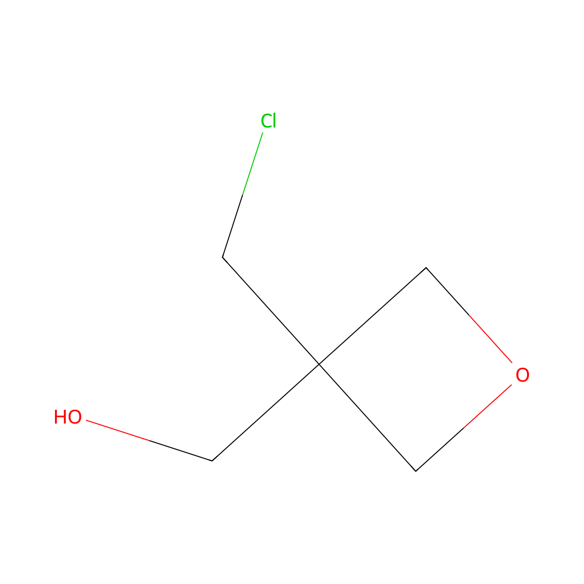 (3-Chloromethyloxetan-3-yl)methanol molecular structure, CAS 4351-77-3