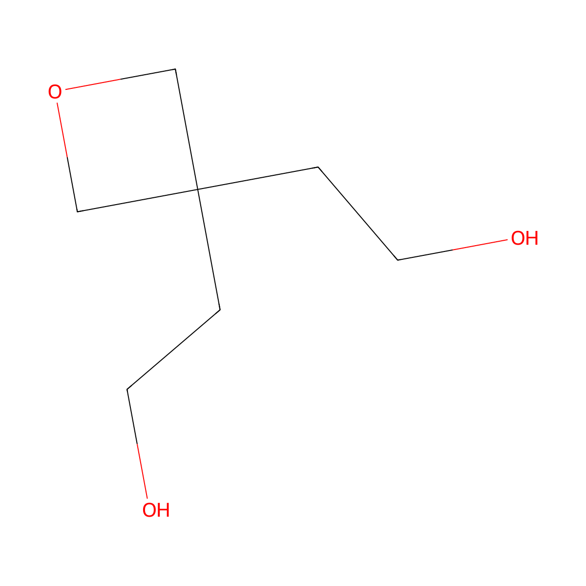 3,3-Oxetanediethanol molecular structure, CAS 4351-78-4