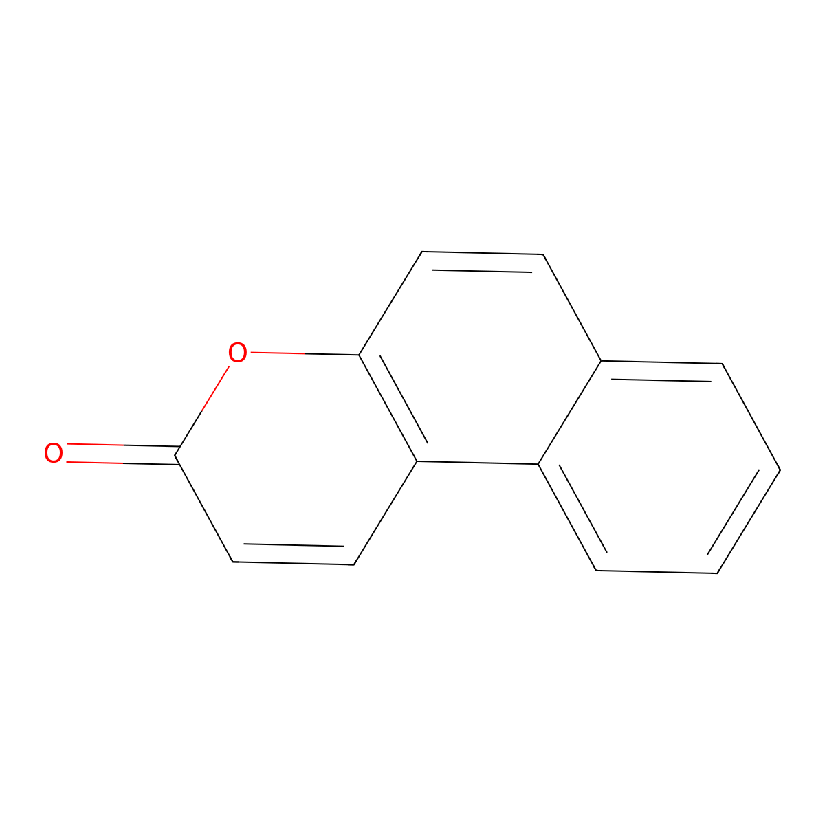 3H-naphtho(2,1-b)pyran-3-one molecular structure, CAS 4352-89-0