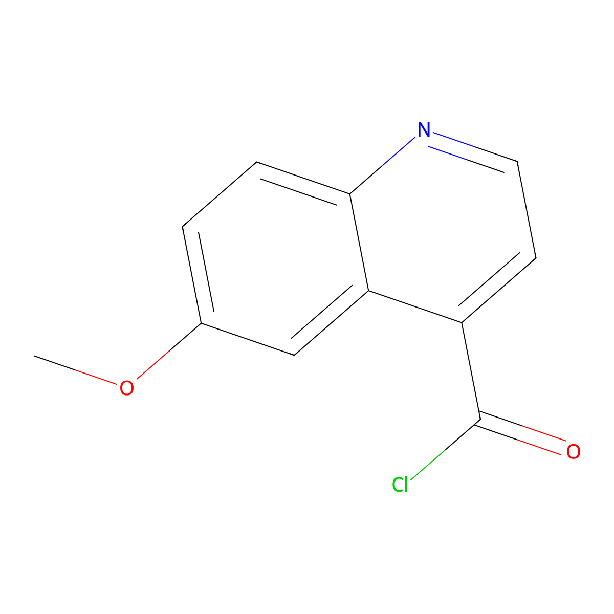 6-Methoxyquinoline-4-carbonylchloride molecular structure, CAS 4352-94-7