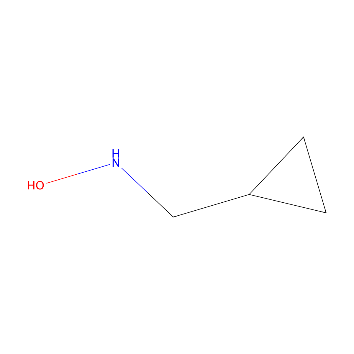 N-(cyclopropylmethyl)hydroxylamine molecular structure, CAS 435270-11-4