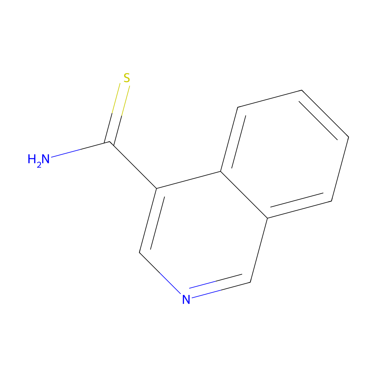 Isoquinoline-4-carbothioamide molecular structure, CAS 435271-32-2