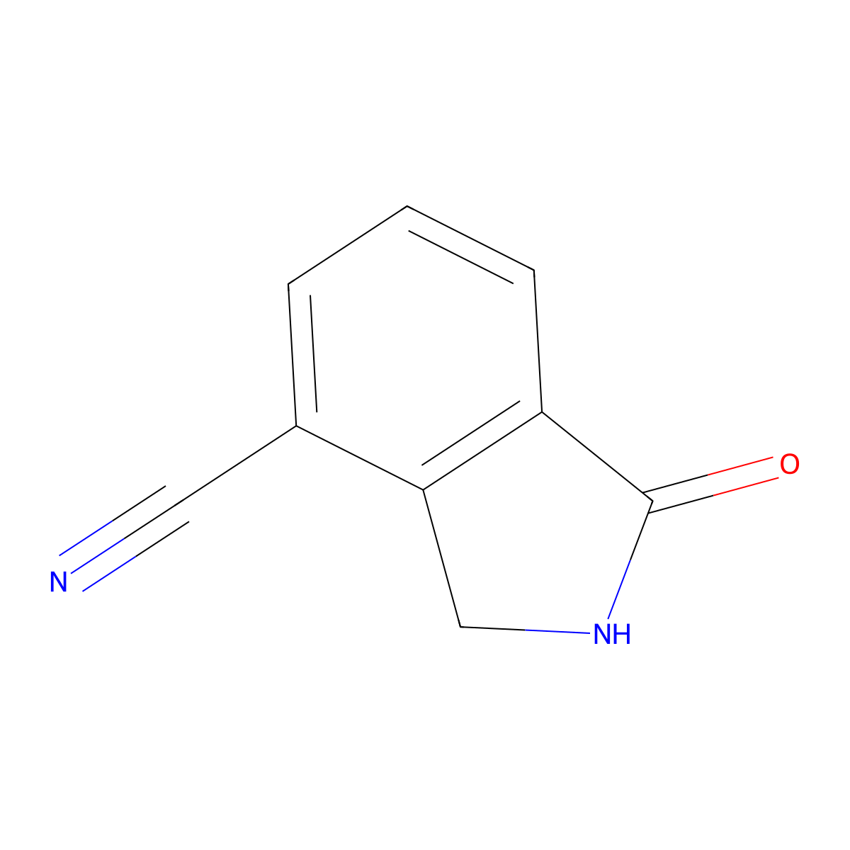 1-Oxoisoindoline-4-carbonitrile molecular structure, CAS 435273-34-0