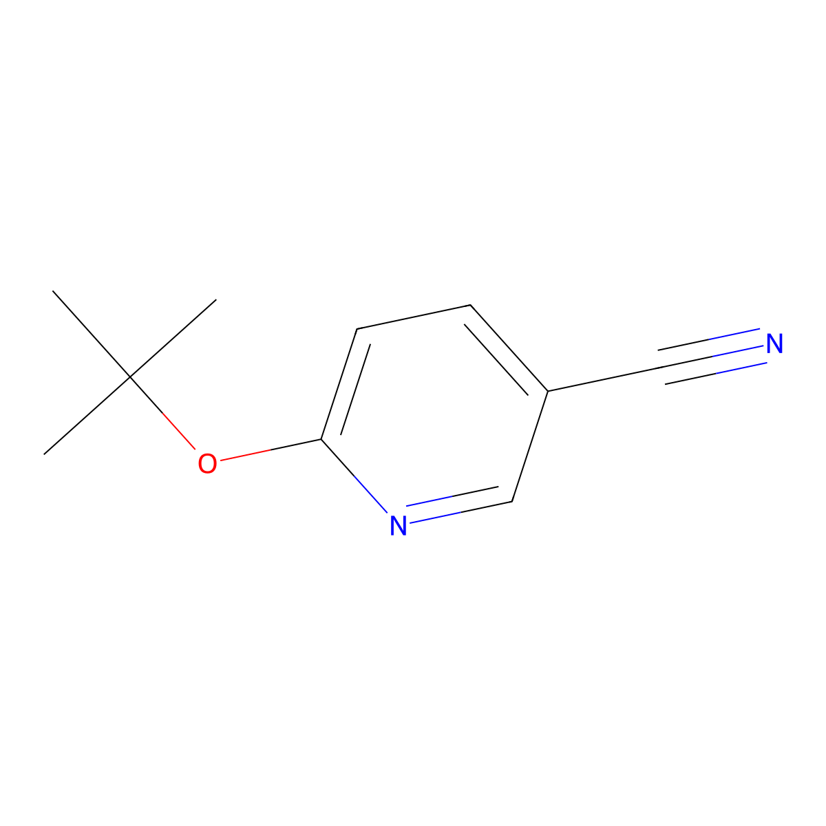 6-(Tert-butoxy)pyridine-3-carbonitrile molecular structure, CAS 435273-36-2