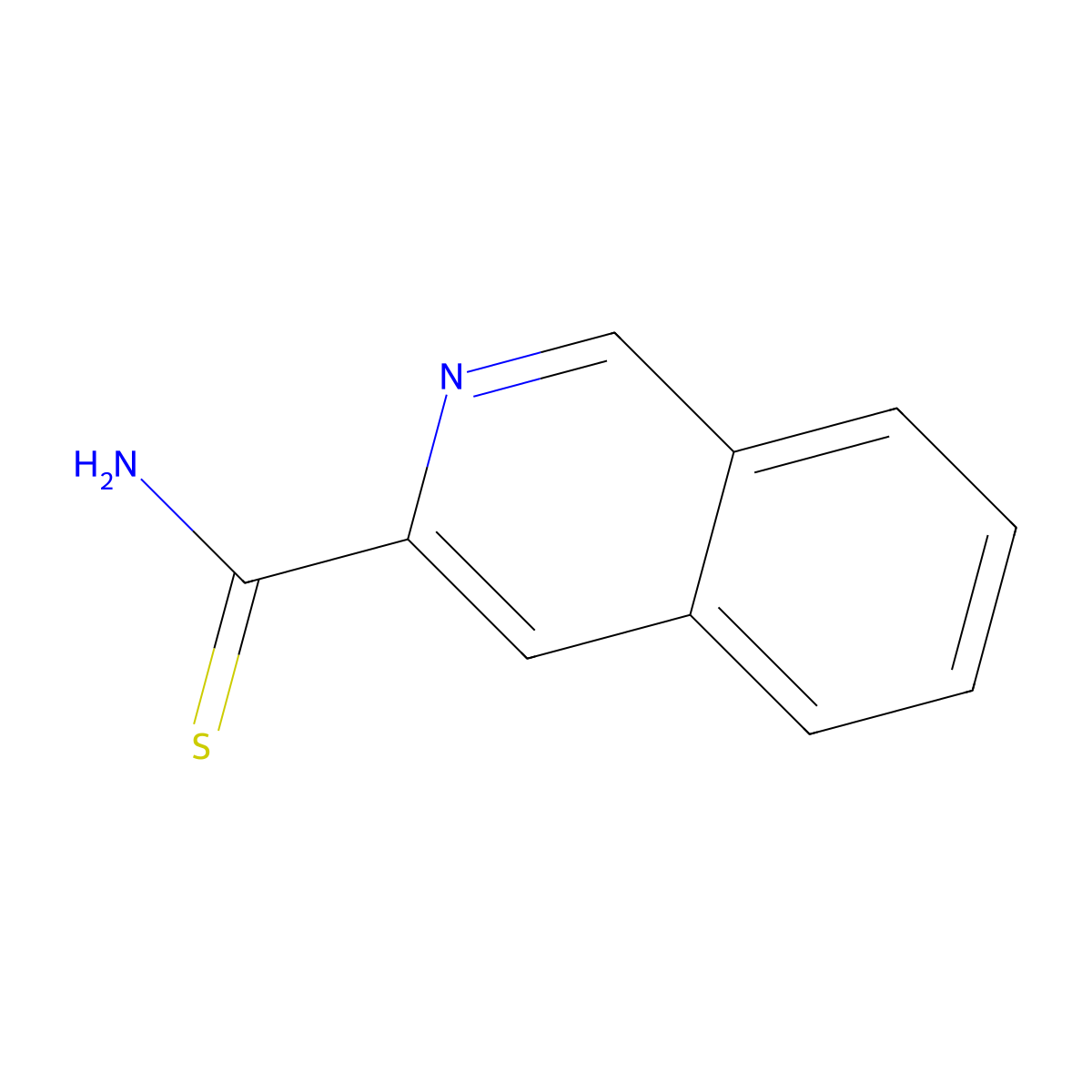Isoquinoline-3-carbothioamide molecular structure, CAS 435273-38-4
