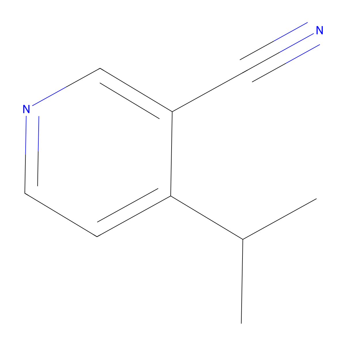 4-Isopropylnicotinonitrile molecular structure, CAS 435273-45-3