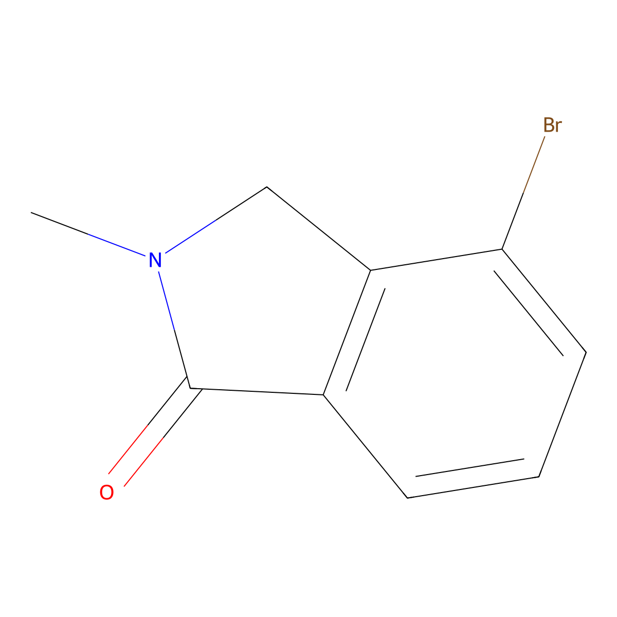 4-Bromo-2-methylisoindolin-1-one molecular structure, CAS 435273-55-5
