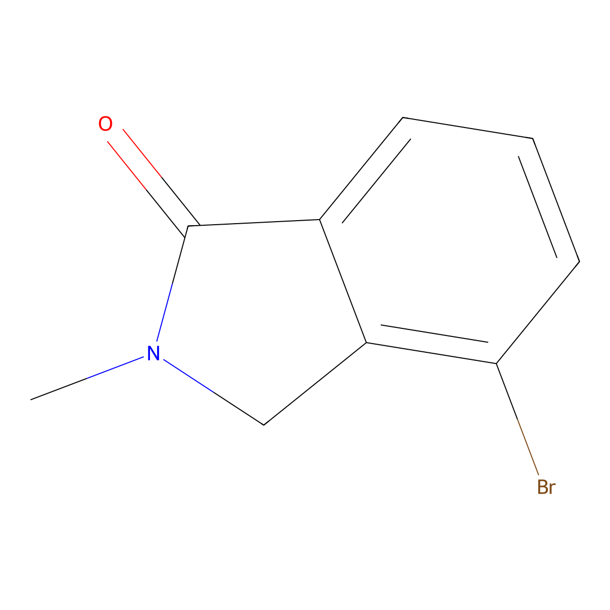 4-Bromo-2-methylisoindolin-1-one molecular structure, CAS 435273-55-5