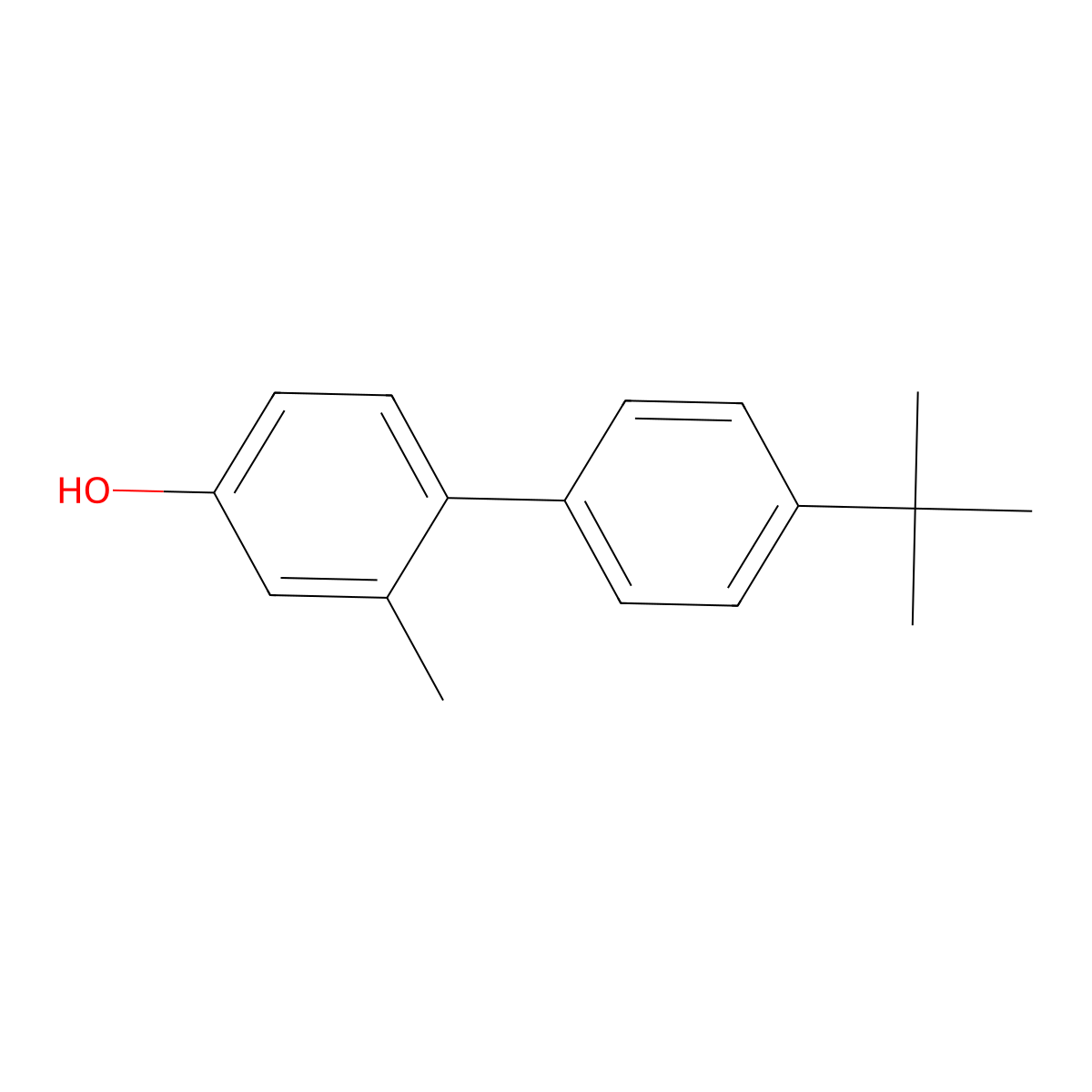 4-(4-Tert-butylphenyl)-3-methylphenol molecular structure, CAS 435273-56-6