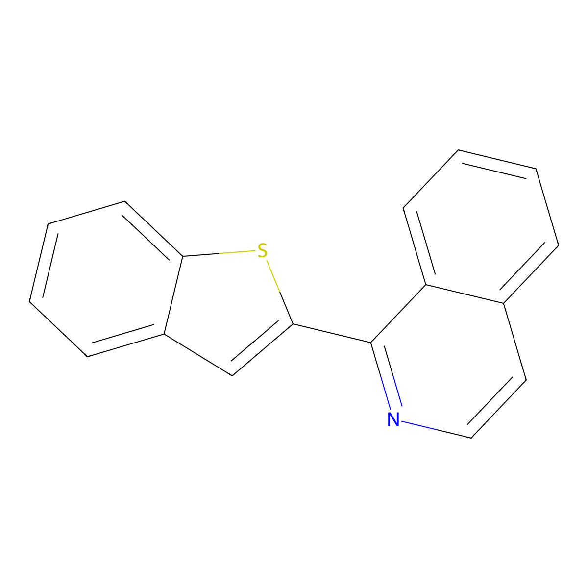 1-(1-Benzothiophen-2-yl)isoquinoline molecular structure, CAS 435278-00-5