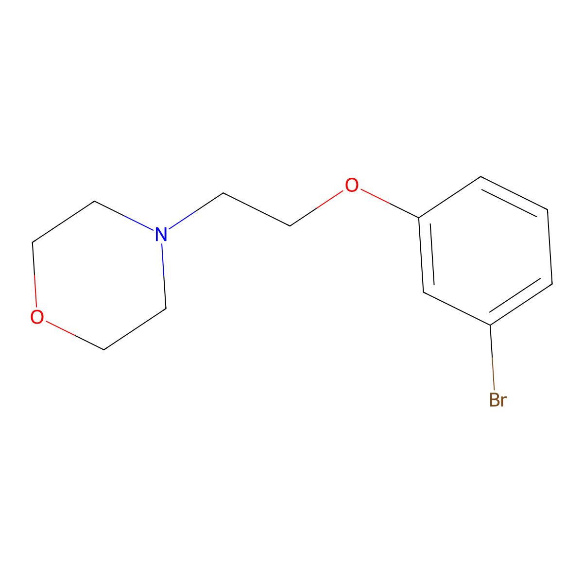 4-[2-(3-Bromophenoxy)ethyl]morpholine molecular structure, CAS 435283-95-7