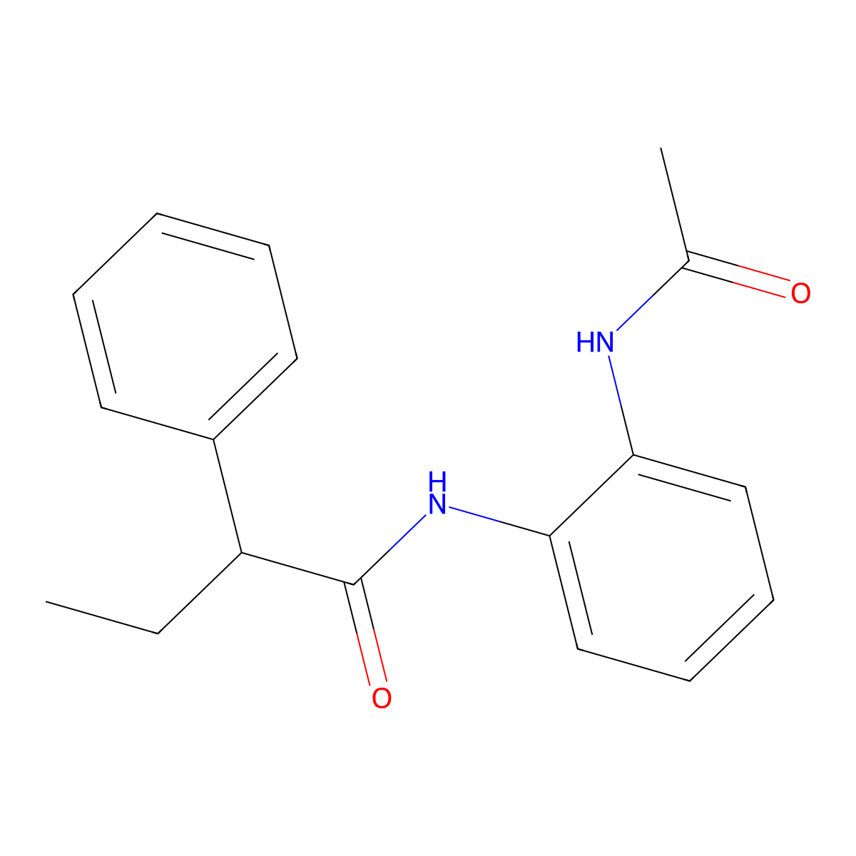 N-[2-(acetylamino)phenyl]-2-phenylbutanamide molecular structure, CAS 435290-42-9