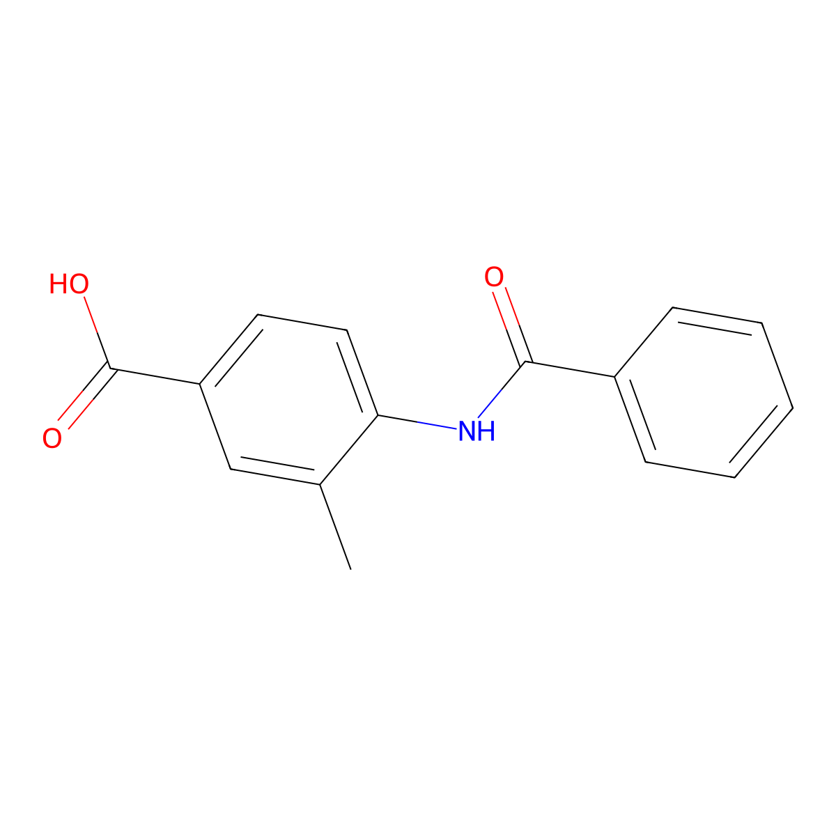4-(Benzoylamino)-3-methylbenzoic acid molecular structure, CAS 435292-24-3
