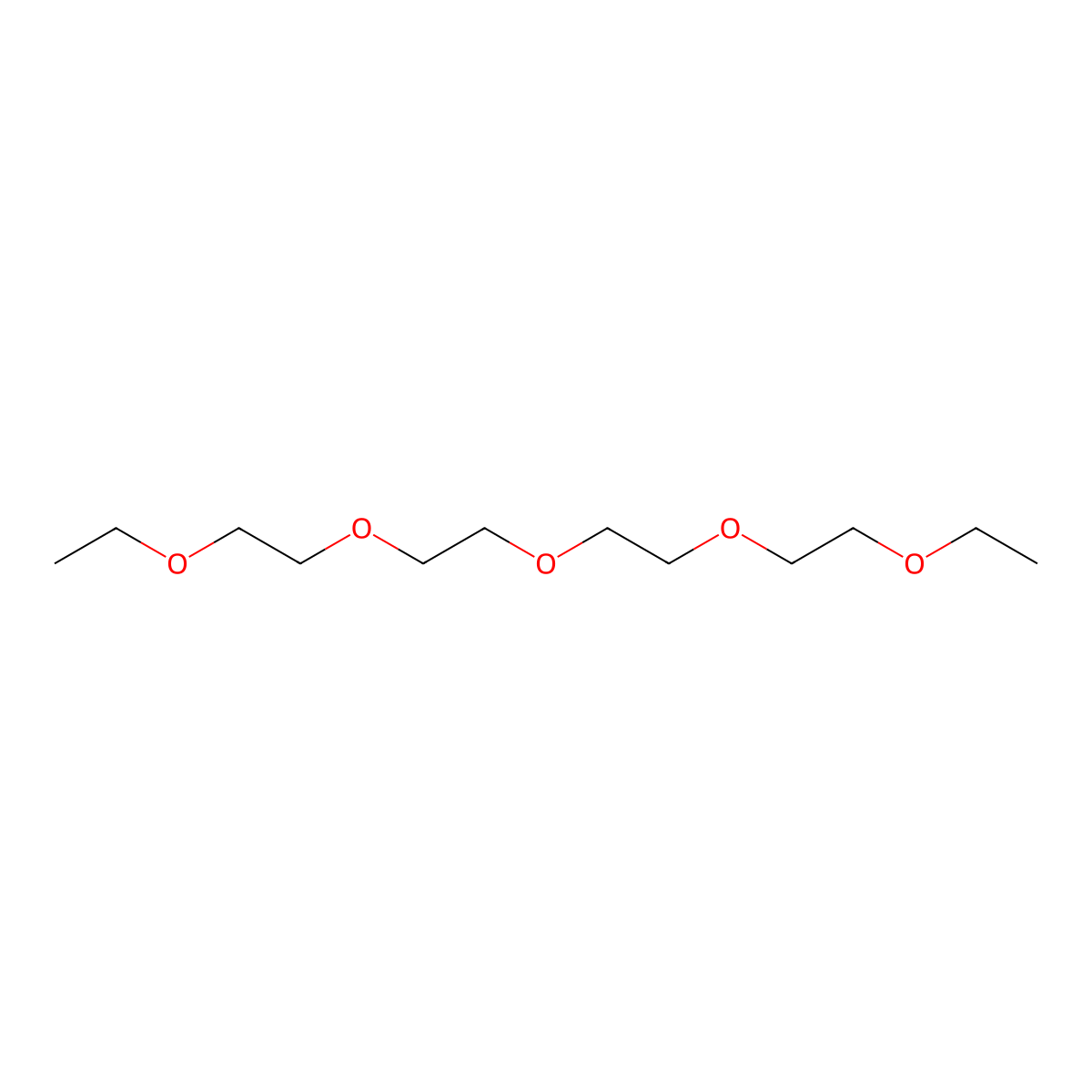 3,6,9,12,15-Pentaoxaheptadecane molecular structure, CAS 4353-28-0
