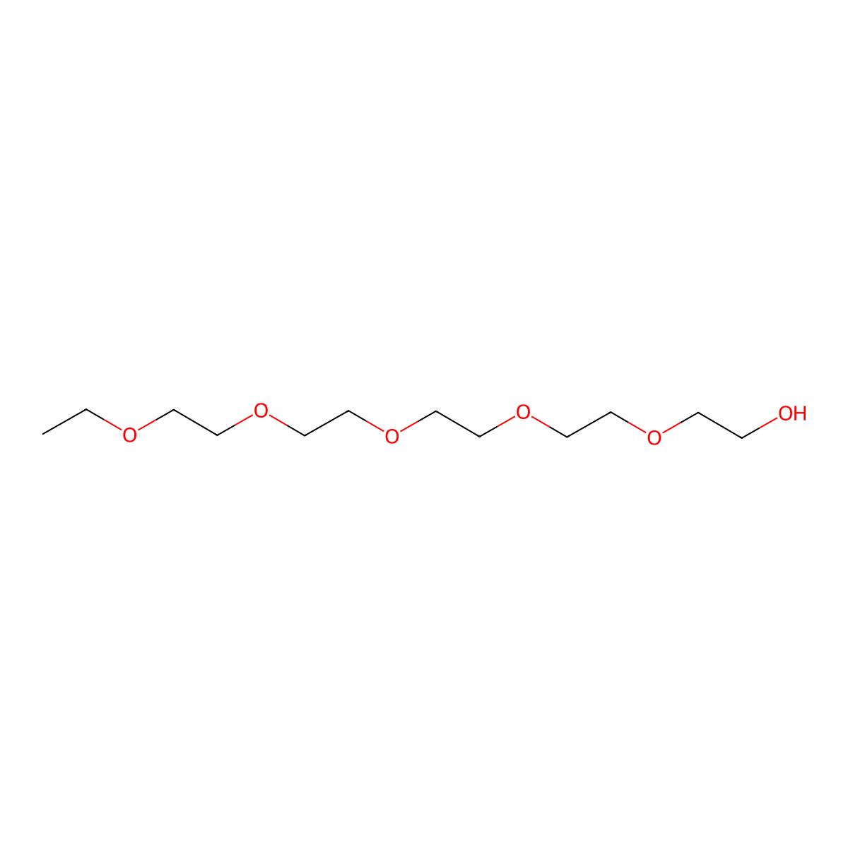 3,6,9,12,15-Pentaoxaheptadecan-1-ol molecular structure, CAS 4353-29-1