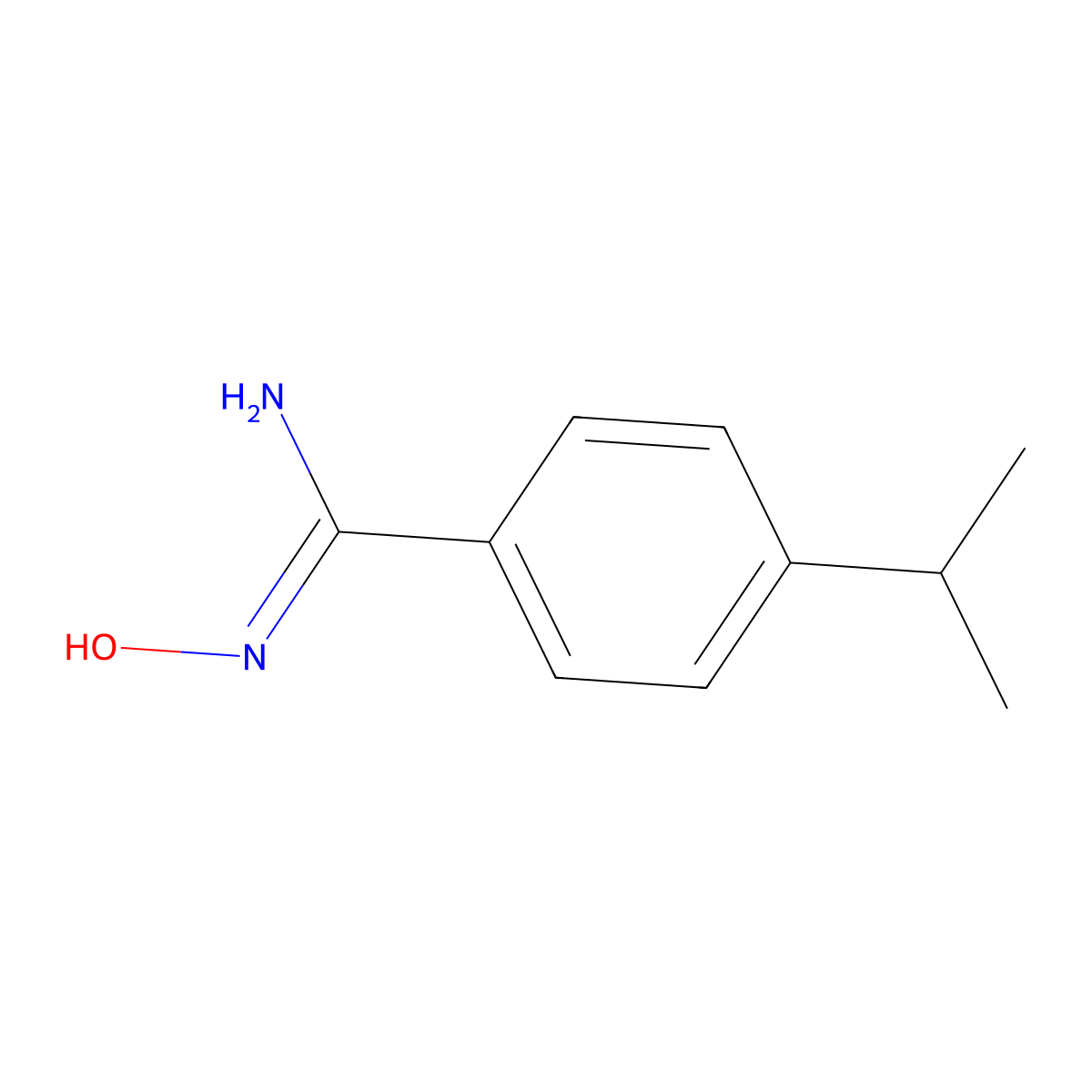 N'-Hydroxy-4-isopropylbenzenecarboximidamide molecular structure, CAS 435303-30-3