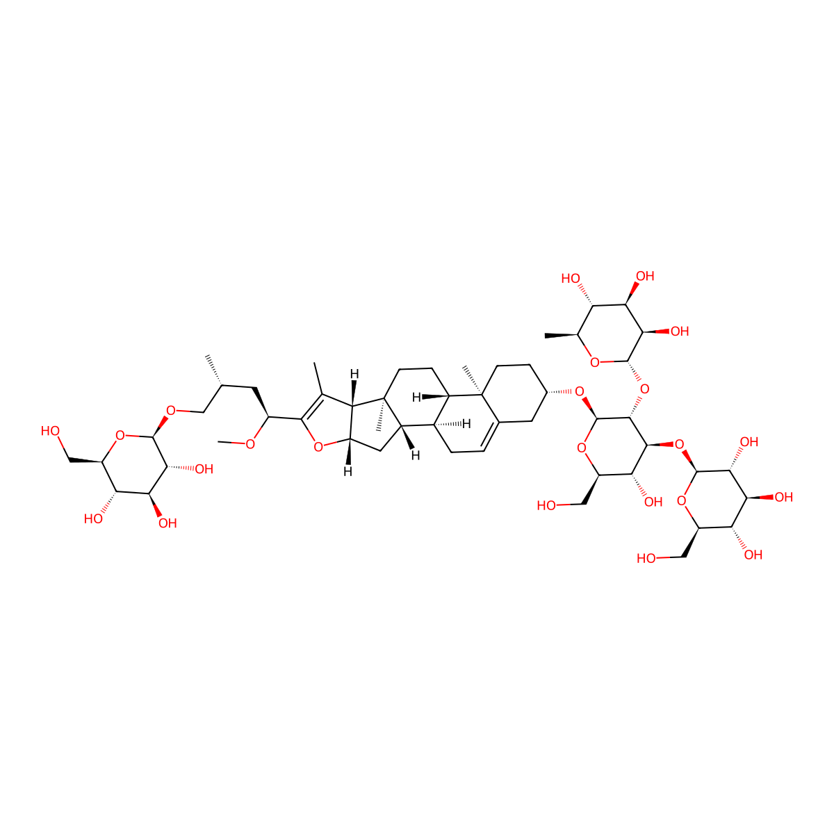 Dioscoreside E molecular structure, CAS 435321-73-6