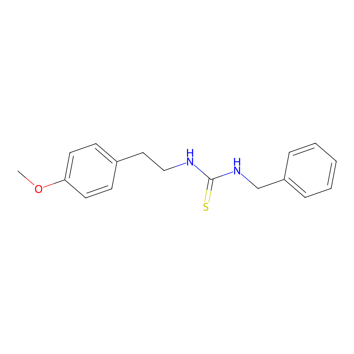 1-Benzyl-3-[2-(4-methoxyphenyl)ethyl]thiourea molecular structure, CAS 435337-65-8