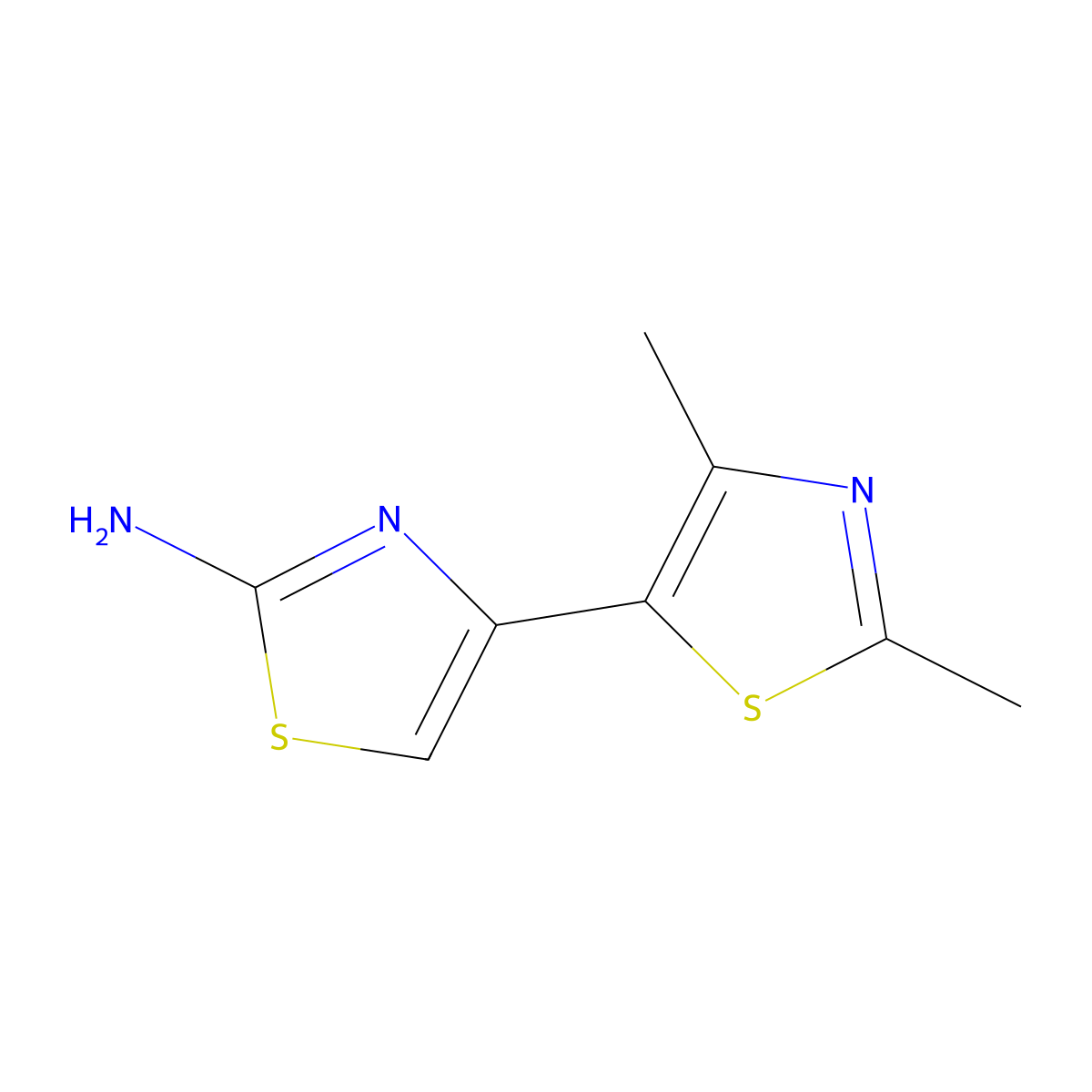 2',4'-Dimethyl-[4,5']bithiazolyl-2-ylamine molecular structure, CAS 435341-84-7