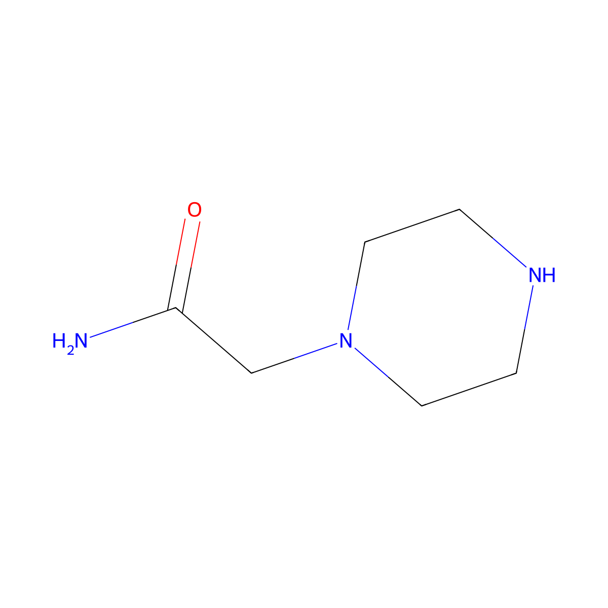 2-(Piperazin-1-yl)acetamide molecular structure, CAS 435341-90-5