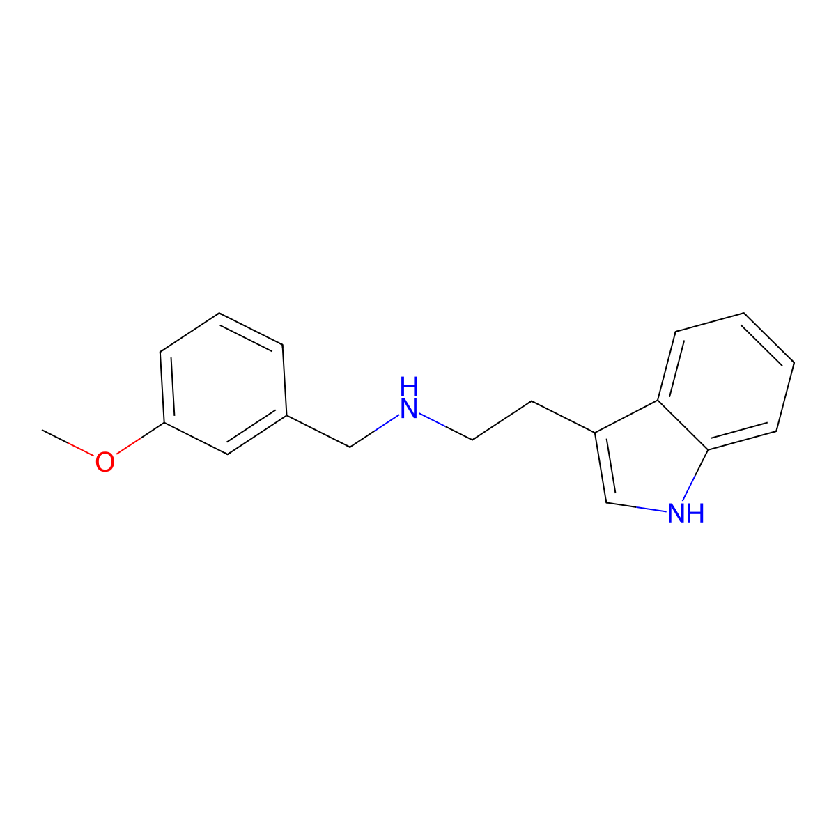 2-(1h-Indol-3-yl)-n-(3-methoxybenzyl)ethanamine molecular structure, CAS 435342-06-6