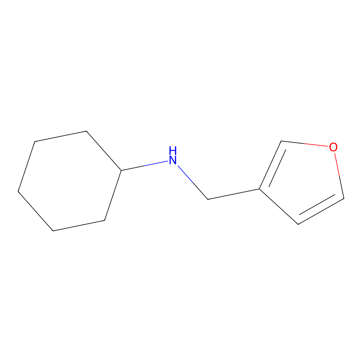 N-Cyclohexyl-3-furanmethanamine molecular structure, CAS 435345-12-3