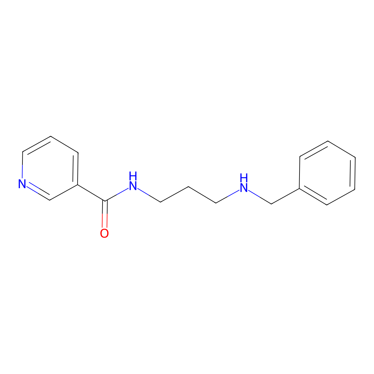 N-[3-(benzylamino)propyl]pyridine-3-carboxamide molecular structure, CAS 435345-20-3