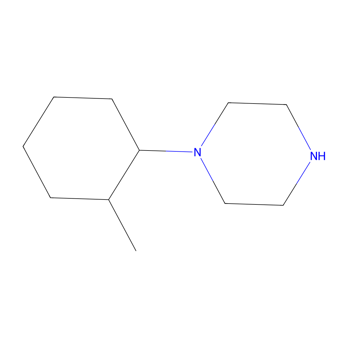 1-(2-Methylcyclohexyl)piperazine molecular structure, CAS 435345-39-4