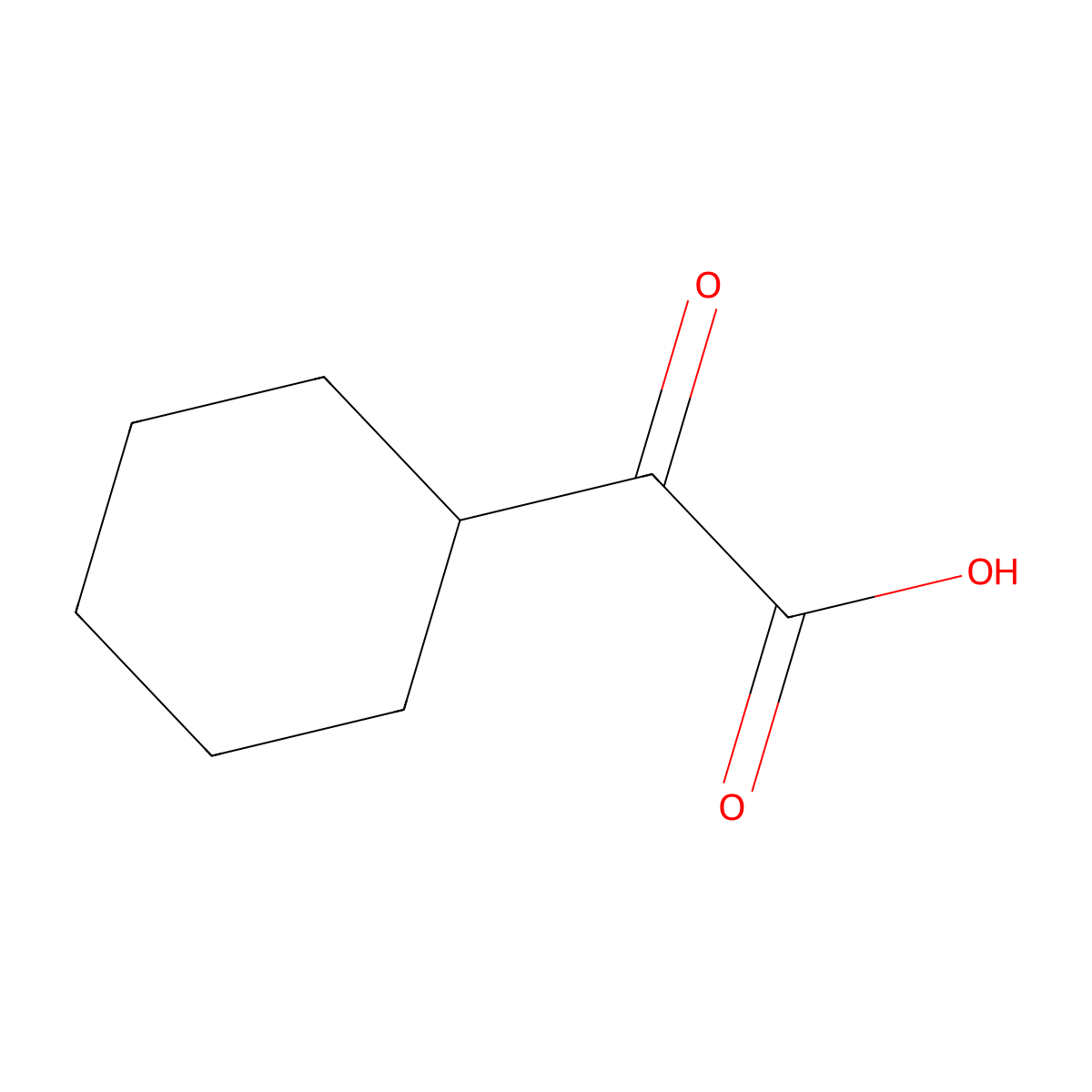 alpha-Oxocyclohexaneacetic acid molecular structure, CAS 4354-49-8