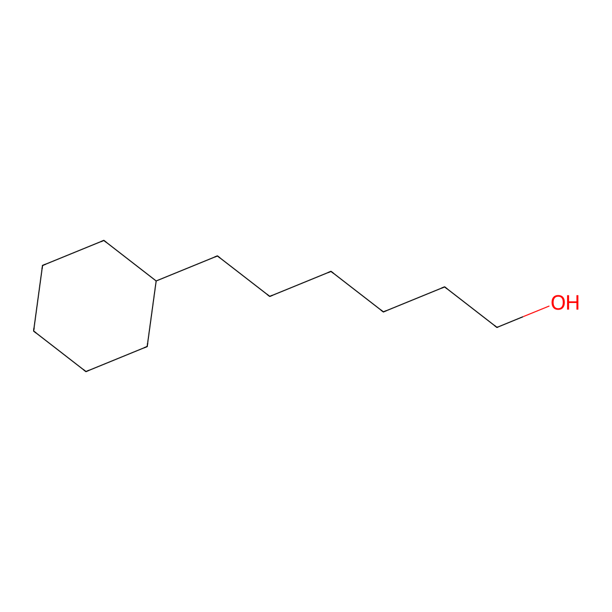 6-Cyclohexanehexanol molecular structure, CAS 4354-58-9