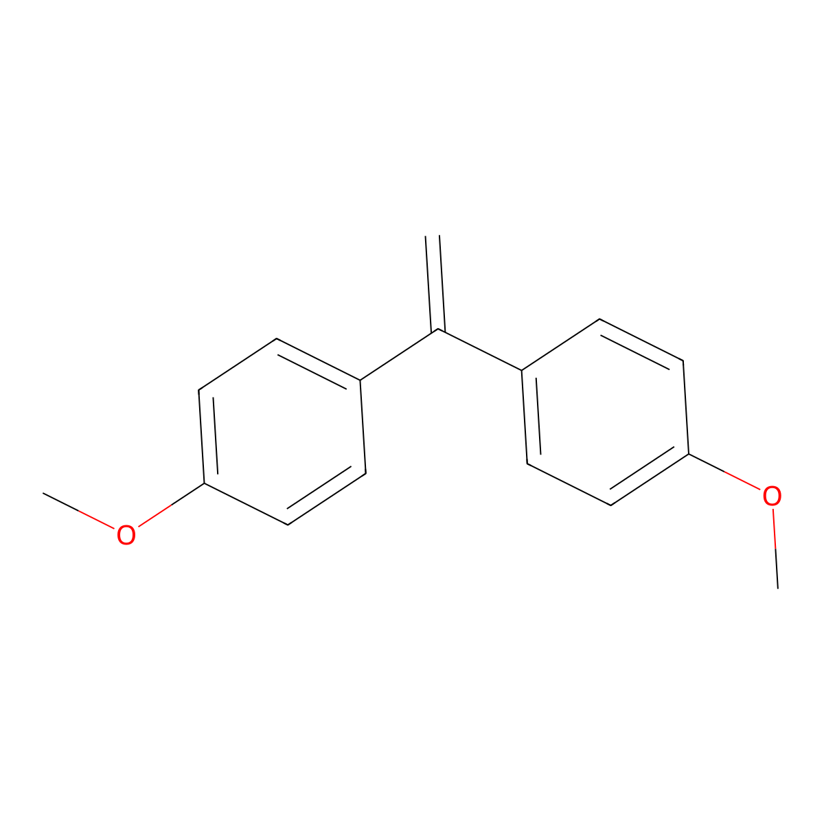 1,1-Bis(4-methoxyphenyl)ethylene molecular structure, CAS 4356-69-8
