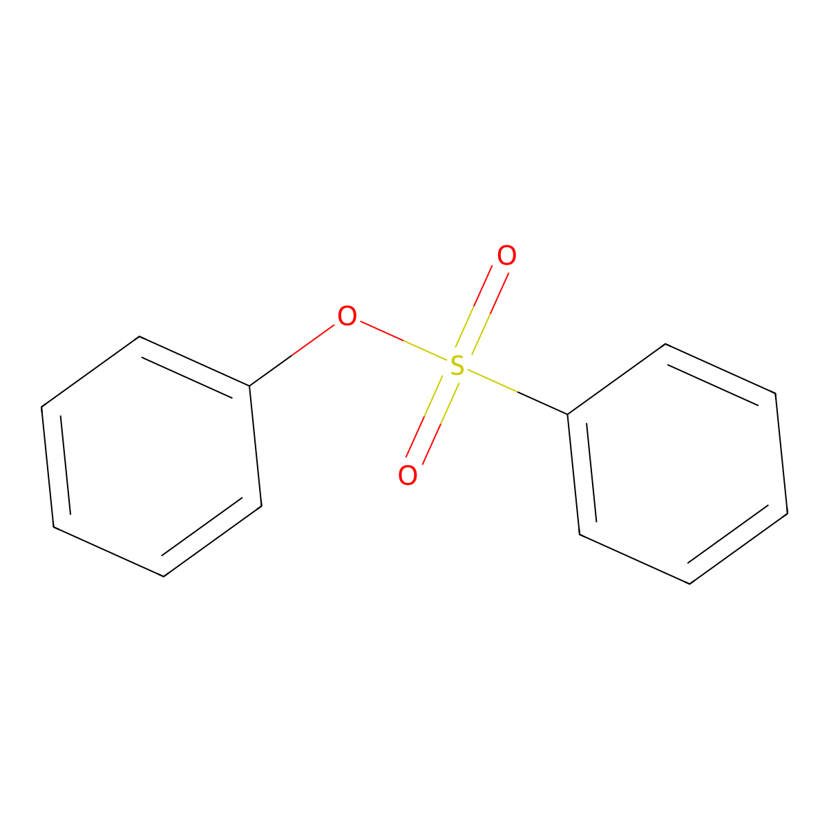 Benzenesulfonic acid, phenyl ester molecular structure, CAS 4358-63-8