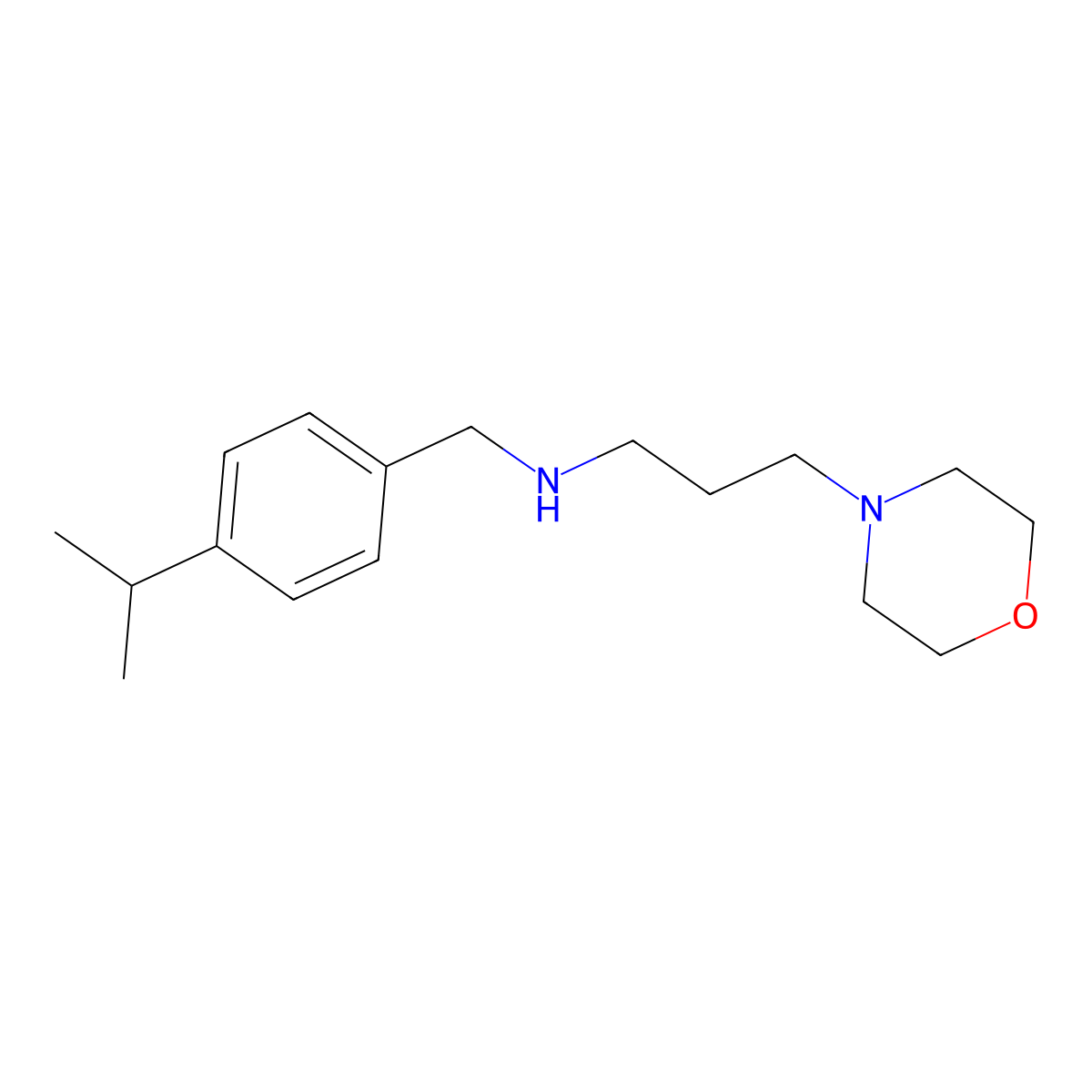 (4-Isopropyl-benzyl)-(3-morpholin-4-yl-propyl)-amine molecular structure, CAS 436086-82-7